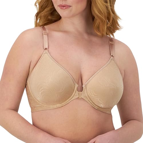 Bali Women's Comfort Revolution Front-Close Shaping Underwire Bra, Nude,36D