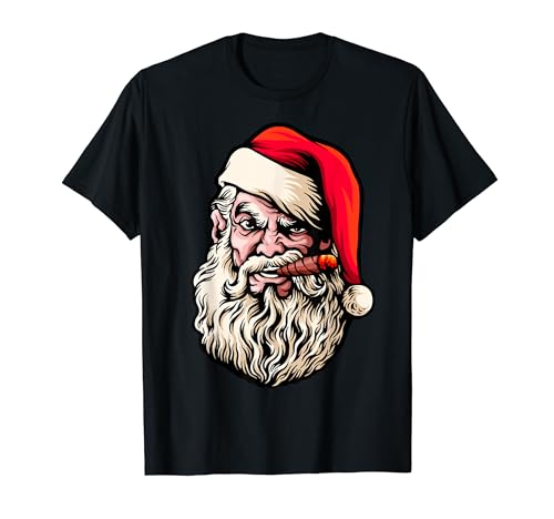 Santa Smoking Weed, Merry Christmas, Cool Santa, Xmas 2022 T-Shirt