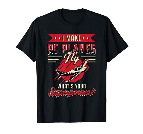 I Make RC Planes Fly Model Airplane Pilot Vintage RC Plane T-Shirt