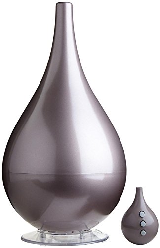 Objecto H4 Hybrid Humidifier with Aromatherapy Feature & Remote Control, Metallic Grey