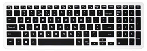 Keyboard Cover Skin Compatible with 15.6' Dell Inspiron 15 3000 5000 7000 Series; 15.6 inch Dell G3 G5 G7 Series; 17.3' Dell Inspiron 17 5000 Series; 17.3' Dell G3 Series (with Numeric Keypad) Black