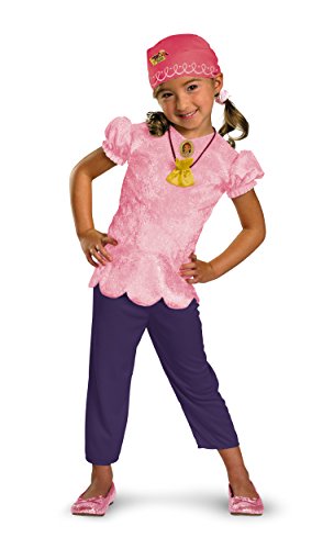 Disney Jake And The Neverland Pirates Izzy Classic Costume, Pink/Purple, Toddler size 2T