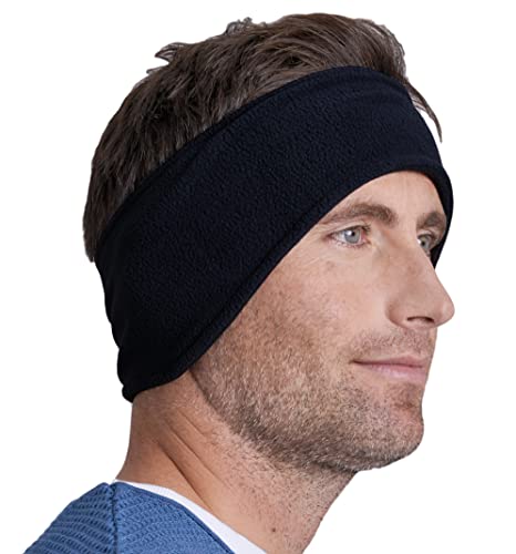 Tough Headwear Ear Warmer Headband - Winter Fleece Ear Band Covers, Cold Weather Running Ear Muffs for Sports for Men & Women