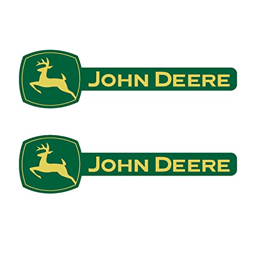 Moor John Sticker Deeres Premium Vinyl Decal 2pack (Fade Resistant, 7.5inch X 2inch) for Farm Equipment, Cars/Trucks/Motorcycles/Walls/Windows