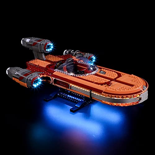 BRIKSMAX Led Lighting Kit for LEGO-75341 Luke Skywalker's Landspeeder - Compatible with Lego Star Wars Building Blocks Model- Not Include The Lego Set