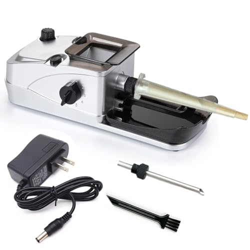 Laicengo Electric Cigarette Rolling Machine, Pre Roll Machine, Cones Rolling Machine, Automatic Tobaco Roller Maker, 3 in 1 for King/Regular Size Cigarettes 6.5 mm & 8 mm Tube and Pre Roll Cones