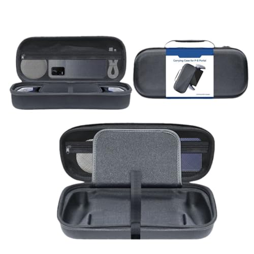 IGYWYN Carry Case with Tempered Glass Screen Protector Compatible with PS Portal, Portable EVA Carrying Protective Case Cover, Travel Bag Storage Organizer Accessories for PS Portal