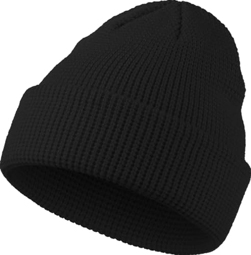 PHILIGHTS Wool Knit Cuff Beanie Hat for Womens Men, Double Warm Women Winter Hats Unisex Slouchy Skull Cap