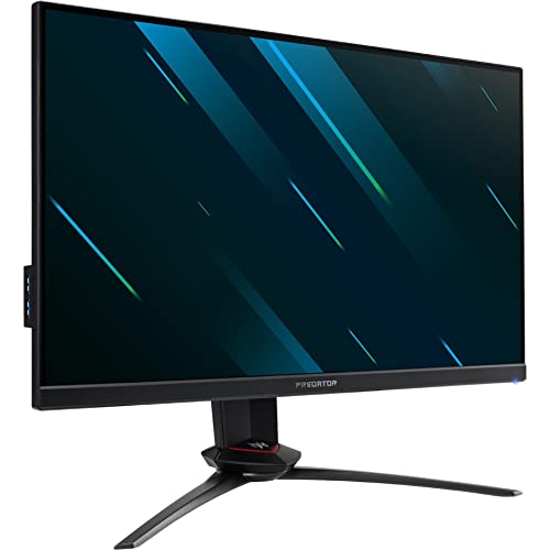 Acer Predator XB253Q Gpbmiiprzx 24.5' FHD (1920 x 1080) IPS NVIDIA G-SYNC Compatible Gaming Monitor,VESA Certified DisplayHDR400, Up to 0.9ms(G to G),144Hz,99% sRGB(1 x Display Port & 2 x HDMI),Black
