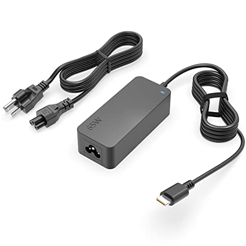 Laptop Charger for Lenovo, Thinkpad, Yoga, 65W 45W (Advanced Safety Certified by UL), USB-C Charger, Durable Extended Wires(10Ft), Stable Connection, Broad Compatibility