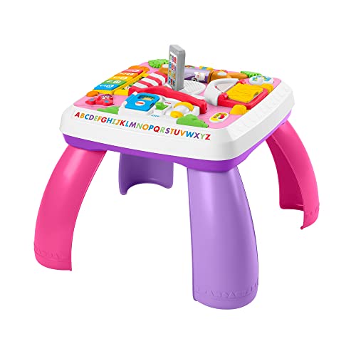 Fisher-Price Laugh & Learn Baby to Toddler Toy Around the Town Learning Table with Music Lights and Activities