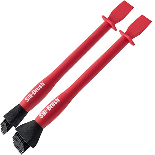 Sili-Brush - Silicone Glue Brush with Applicator (1' and 1/2' Brushes) Glue Dries and Peels Off. Ideal for Wodworking, Arts, Crafts, Around The Home and Hobbyists. Tips Made from Silicone Rubber. …
