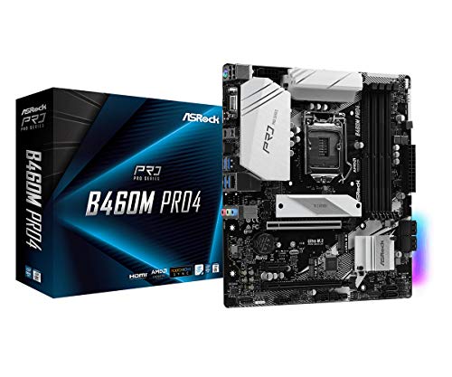 ASROCK B460M PRO4 Supports 10th Gen Intel Core Processors (Socket 1200) Motherboard
