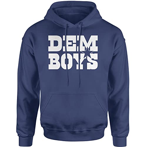 Expression Tees Hoodie Dem Boys Dallas Adult X-Large Navy Blue