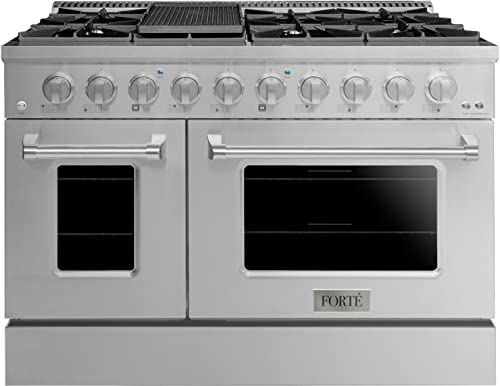 48 Inch Natural Gas, All Gas Double Oven Freestanding Range