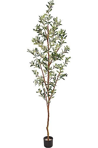 Nearly Natural 82” Olive Artificial Silk Trees Green
