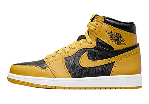 Nike Jordan Mens Air Jordan 1 High OG 555088 701 Pollen - Size 9.5 Pollen/Black-white