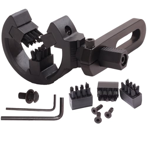 FENJANER Archery Arrow Rest with 3Pcs Replacement Brush -Whisker Brush Biscuit Arrow Rest Left and Right Hand for Compound Bow & Recurve Bow Hunting Shooting