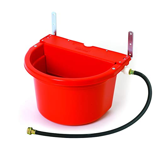 Little Giant Automatic Animal Waterer | 4 Gallon | Float Controlled Automatic Waterer for Livestock | Heavy Duty and Durable | Made in USA | Red