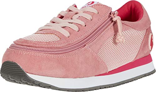 BILLY Footwear Kids Billy Jogger for Little Kids and Big Kids - Wrap-Around Zipper, Convenient and Smart Junior Sneakers - Pink/Pink 3 Little Kid M
