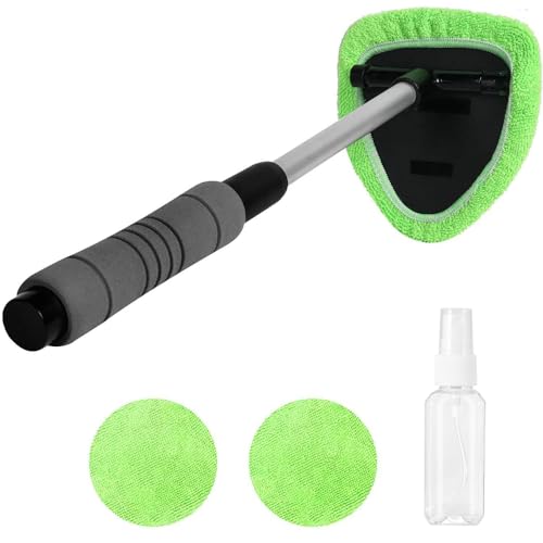 Windshield Cleaner Tool- XINDELL Car Window Cleaning Supplies Wash Kit Essentials Interior Windshield Washer Brush for Auto Glass Truck Vehicle Accessories