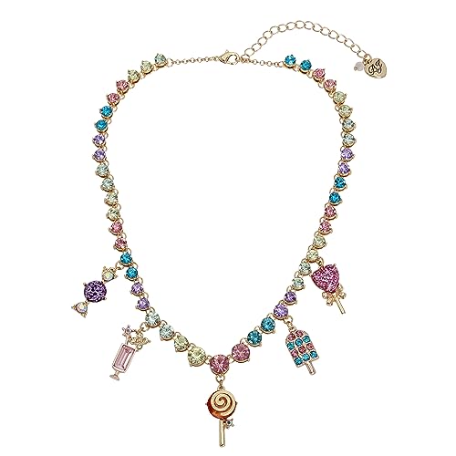 Betsey Johnson Candy Charm Bib Necklace