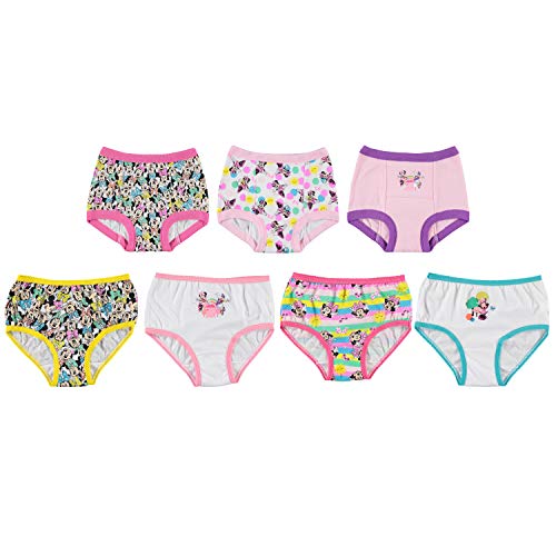 Disney Girls' Toddler Minnie Mouse Potty Training Pants Multipack, MinnieCombo7pk, 3T