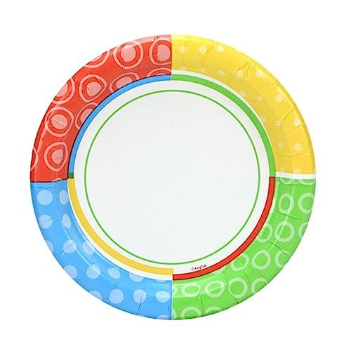 Nicole Home Collection Dazzling Dots Round Paper Appetizer Plates, 7'