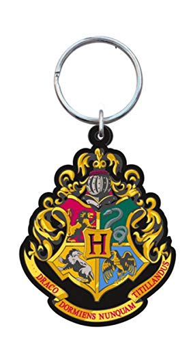 Harry Potter 48066 - Hogwarts School Crest - Rubber Keychain Multi-colored, 1'