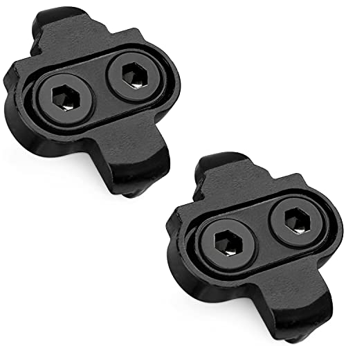 MARQUE SPD Compatible Bike Cleats - Compatible with Shimano SM SH51, Cleat Set for Indoor Cycling, Outdoor Road Cycling, Mountain Biking, Designed for Women and Men Spinning Clipless Cycle Shoe Black