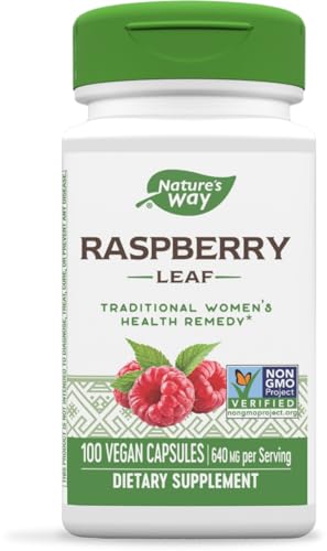 Nature's Way Raspberry Leaves, 640 mg per serving, 100 Capsules