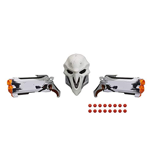 Overwatch Reaper (Wight Edition) Collector Pack with 2 Nerf Rival Blasters 1 Reaper Face Mask and 16 Overwatch Nerf Rival Rounds