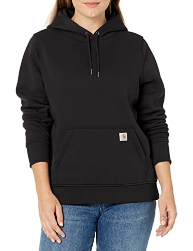 Carhartt Women's Clarksburg Pullover Sweatshirt (Regular and Plus Sizes), black, Large