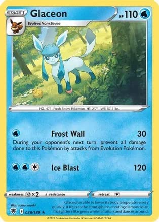 Glaceon - 038/189 - Rare - Sword & Shield - Astral Radiance