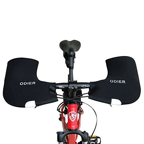 Bike Handlebar Mitts Bar Mitten Pogies for Winter Cycling Thermal Cover for Handlebar Keep Hands Warm 1 Pair Flat Fit (Bar-Straight)