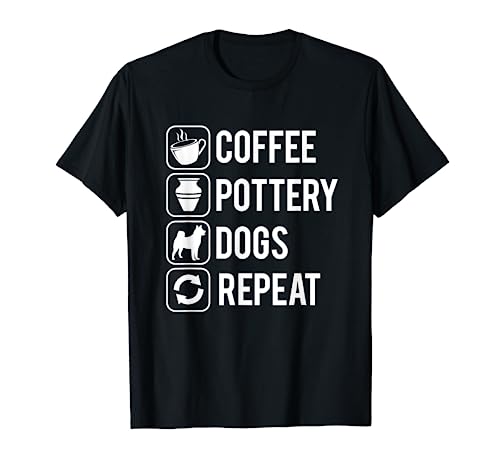 Coffee Pottery Dogs Clay Handmade Ceramics Artist T-Shirt