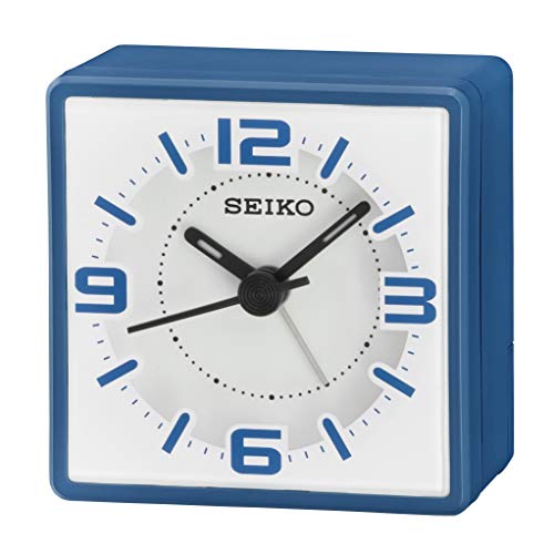 Seiko Alarm Clock, Blue-White, Standard