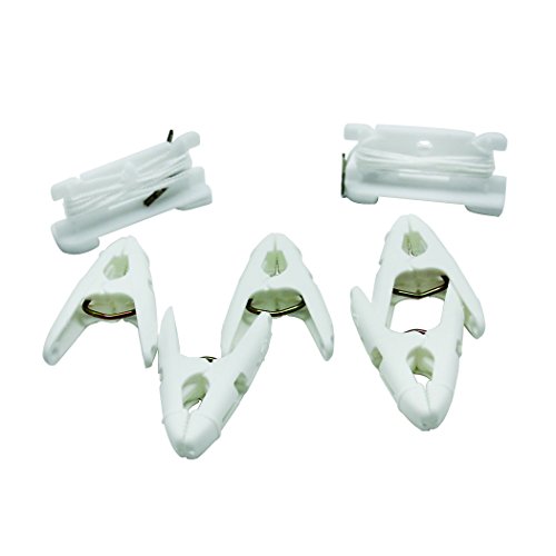 Schoolsource - 33032 Ceiling Hanger Grip Clips, Pack of 10 - 069360,White