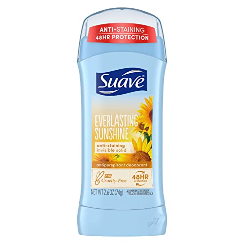 Suave Deodorant Antiperspirant & Deodorant Stick 48-hour Odor and Wetness Protection Everlasting Sunshine Deodorant for Women 2.6 oz