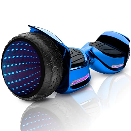 Emaxusa Hoverboard - 6.5'' Wheels Electric Self Balancing Scooter with Bluetooth Speaker and LED Lights - UL Safety Certified (Blue)