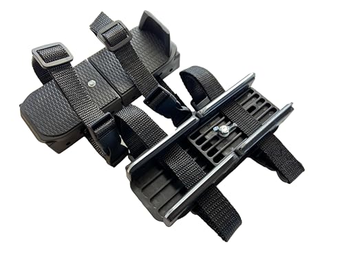 Toddler Ice Skates with Clip On Strap 1 Pair, Adjustable Ice Skates for Kids Boys Girls, Stable Double Runner Ice Skating Shoes for Toddlers and Junior Skaters