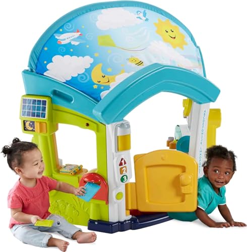 Fisher-Price Laugh & Learn Electronic Playhouse Smart Learning Home Playset with Lights Sounds & Activities for Infants and Toddlers (Amazon Exclusive)