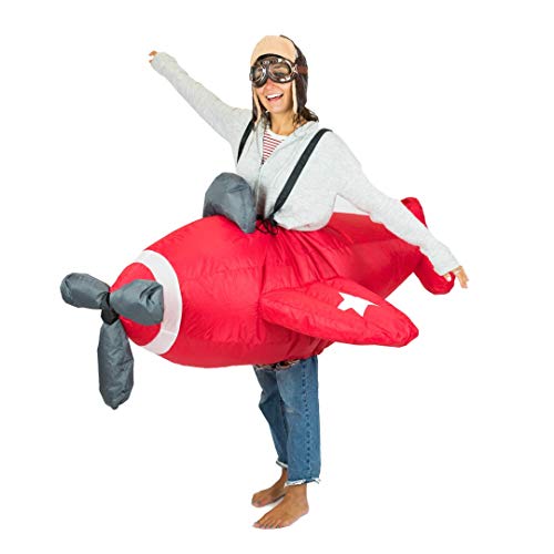Bodysocks Red Airplane Inflatable Costume for Adults (One Size)