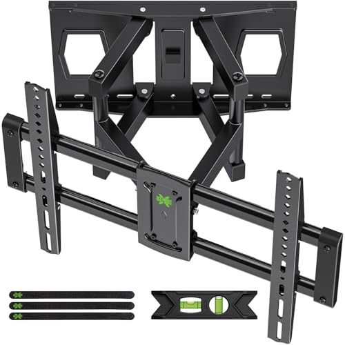 Full Motion Mount, USX MOUNT UL Listed Wall Mount for Most 42-86 inch TVs, Holds up to 120lbs, Max VESA 600x400mm, Swivel TV Bracket with Dual Articulating Arms Tilt Rotation Fits 16' Wood Stud