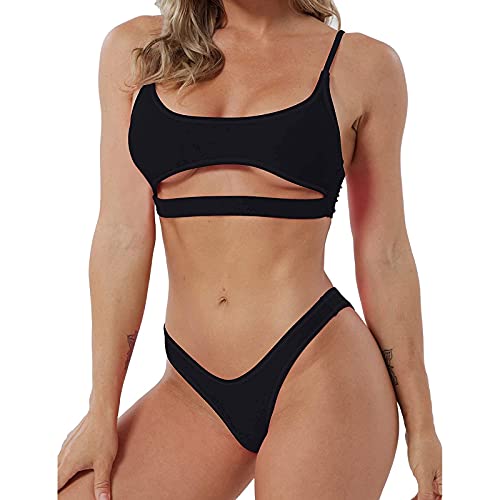 Women Bikini Set High Waisted Bikini Ring Sexy Snakeskin Print Swimwear Brazilian 2 Piece Swimsuits