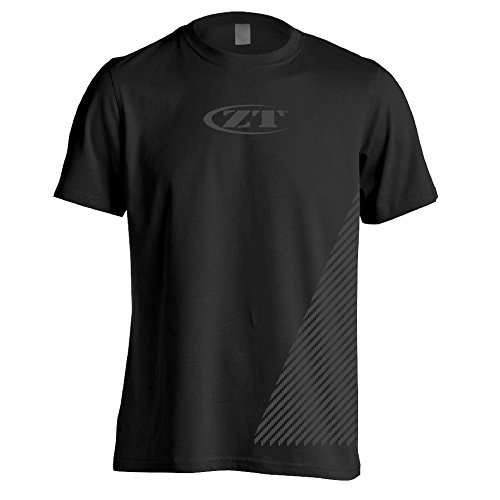Zero Tolerance Large Shirt 3 – Tactical; Black Tee is Made of 100% Pre-Shrunk Cotton with Grey Design and Logo, Shoulder-to-Shoulder Taping, Double-Needle Stitching and Lay-Flat Collar; Multi-Size