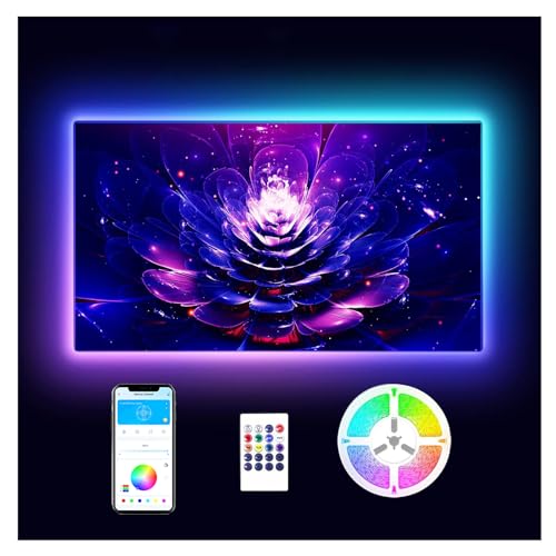 DAYBETTER LED Lights for TV 65 Inch,TV Led Backlight,15ft Led TV Lights,USB Led Strip Lights for TV 65-75 inch with Remote,Room Led Lights for Bedroom Bluetooth,HDTV Mood Lighting,Gaming Room Decor