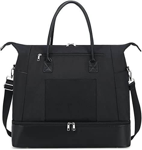 Travel Duffel Bag Weekender Carry On Overnight Shoulder Girls Sports Tote Gym hospital for women luggage bags with luggage sleeve shoe pouch