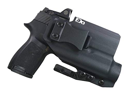 Fierce Defender IWB Kydex Holster Sig P320c RX Optic Cut w/TLR1 The Paladin Series -Made in USA- (Black)