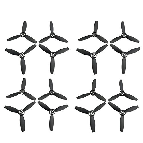 sea jump Accessories 16PCS Propeller for Parrot Bebop 2 Power FPV Four-Axis Aircraft Spare Parts Model Aircraft Drone Blade Black